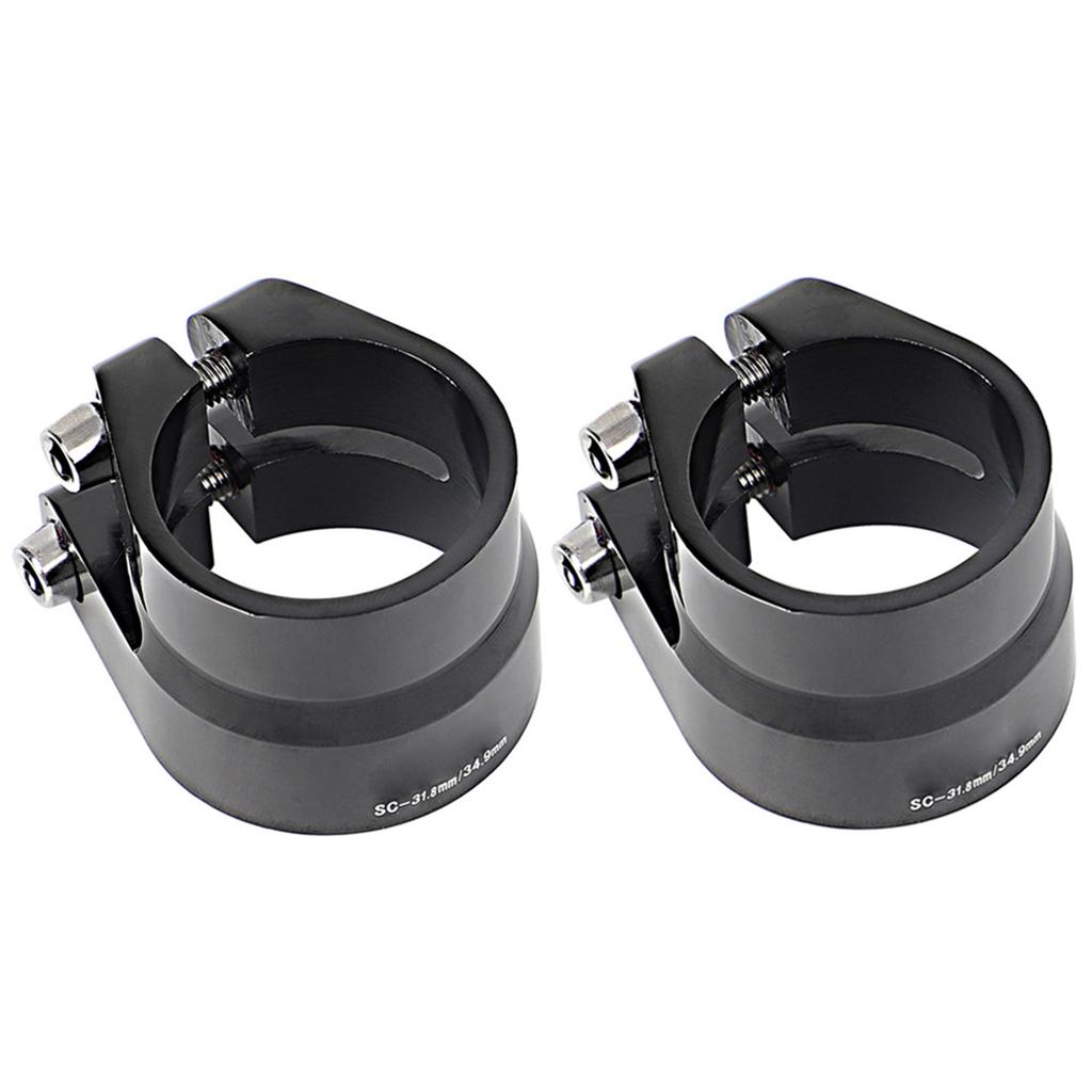 Bike Seat Post Clamp Secure Your Bike Post with Ease Bike Seatpost Clamp Reliable Double Fixation Clamp Easy to Use