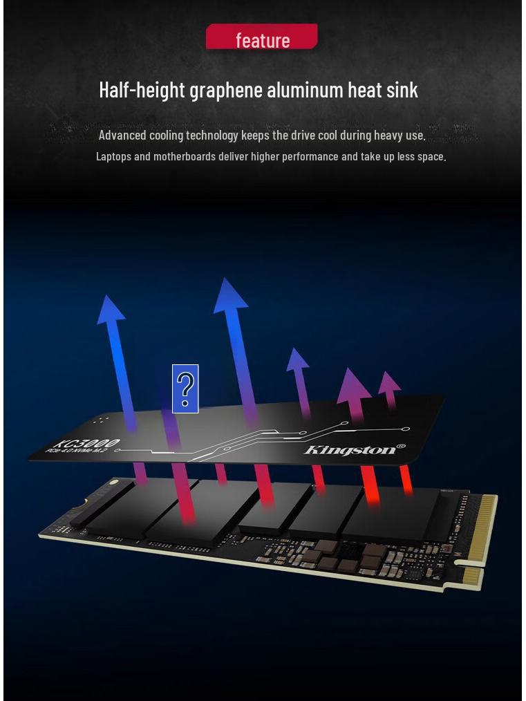 Kingston KC3000 PCIe 4.0 NVMe M.2 SSD for Desktops & Notebooks