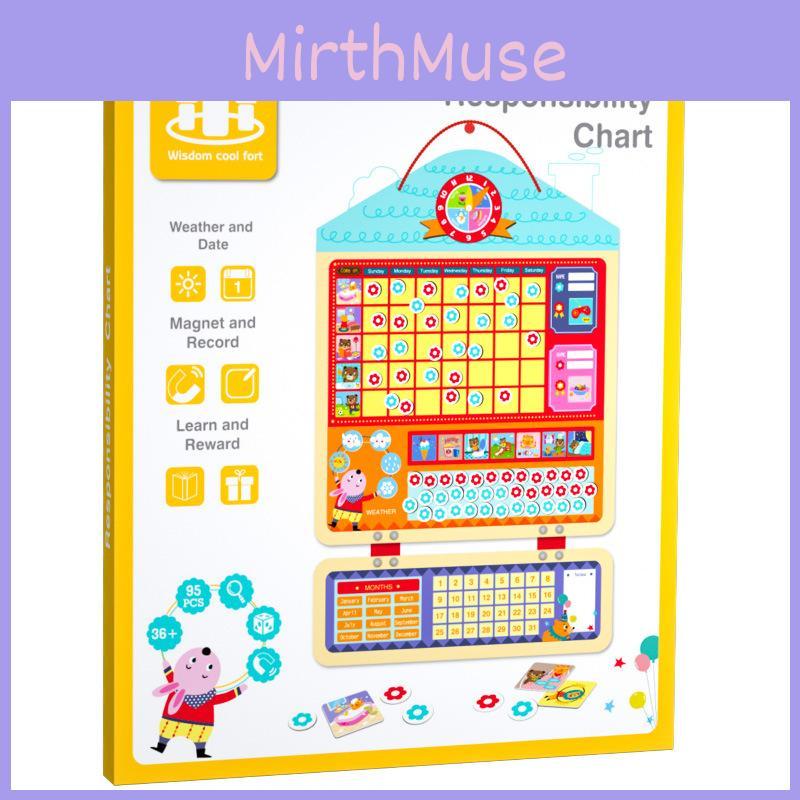 Wooden Kids Behavior Record Chart With Stickers For Early Education Self Control