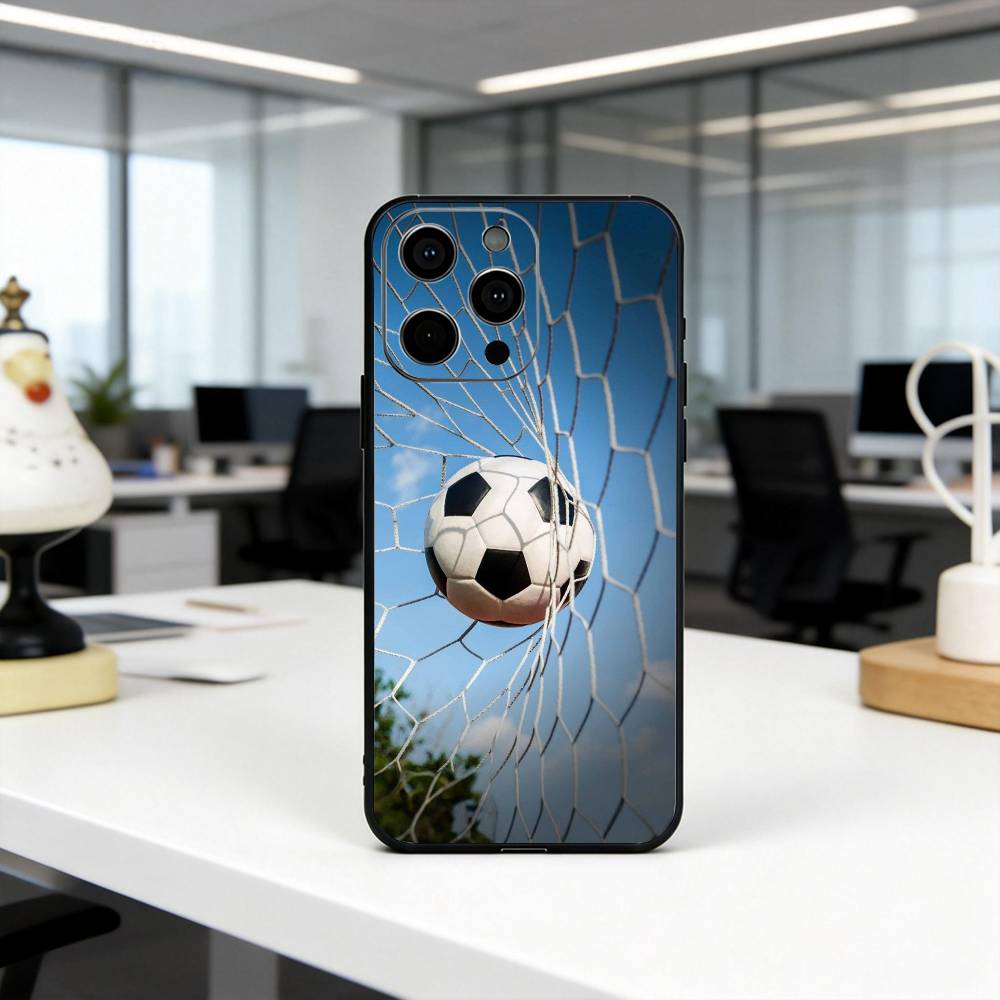 Cool F-Football photo Phone Case For iPhone 17,16,15,14,13,12,11 Plus,Pro Max,XS,Soft Silicone Black Cover