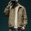 Mens Lightweight Down Jacket With Textured Finish Loose Fit Shirt Collar 90% White Duck Winter Outerwear