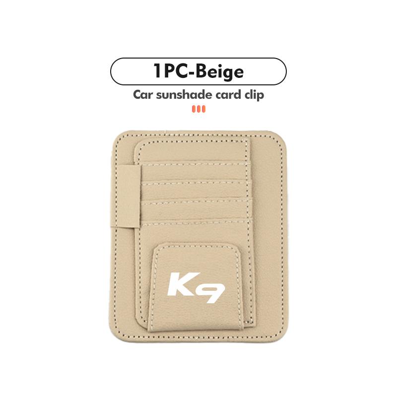 Car Sun Visor Organizer Multi-Pocket Business Card Storage Accessory For KIA Cerato Proceed Venga Stonic Picanto Sorento Stinger