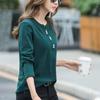 Women Cotton Tops Casual Pullovers Long Sleeve T-Shirts Spring Autumn Large Size Slim Bottoming Shirts