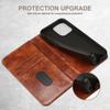iPhone 16 Pro Max & Samsung S25 Ultra Leather Flip Case with Card Slot and Magnetic Closure