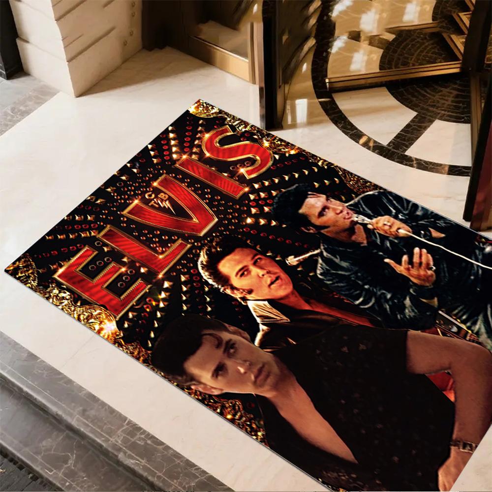 Elvis Presley: Tappeto Leggenda Rock 'n' Roll Adatto per Cucina Sala Giochi Corridoio Soggiorni Tappeto Antiscivolo Arredare Uffici