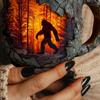 Sasquatch Forest Fires Mug Outdoor Coffee Mug 3D Vintage Sasquatch Mug Camping Halloween Novelty Drinkware