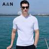 Men's Ice Silk Jacquard Short Sleeve T-Shirt