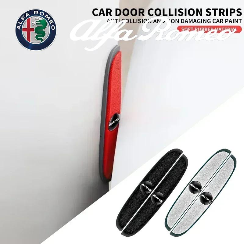 JCG1 4Pcs Car Door Bumper Rubber Anti-collision Stickers For Mercedes Benz AMG W204 W205 W203 W211 W212 W213 W201 W210 Accessories