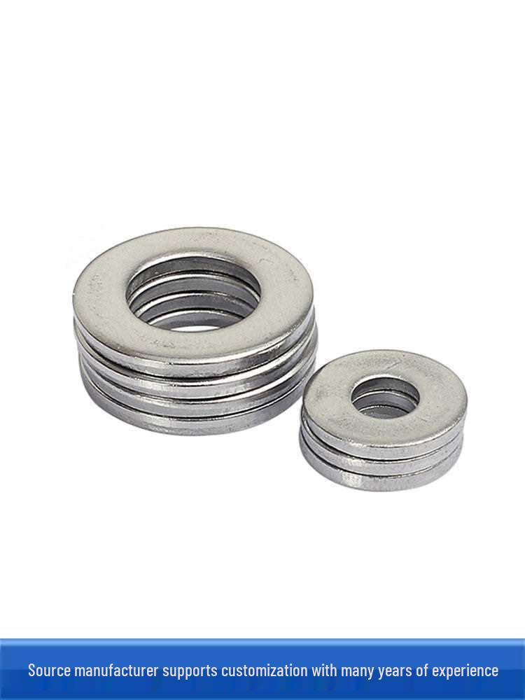 Stainless Steel Flat Washer Gasket, No Burrs, GB97 Standard (201/316/304)