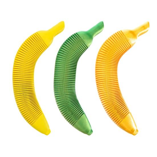 3D Printed Retractable Banana Toy Stress Relief Bendable Banana Cucumber Fidget Toy Flexible Fruit Shape Anti-anxiety Desk Toy