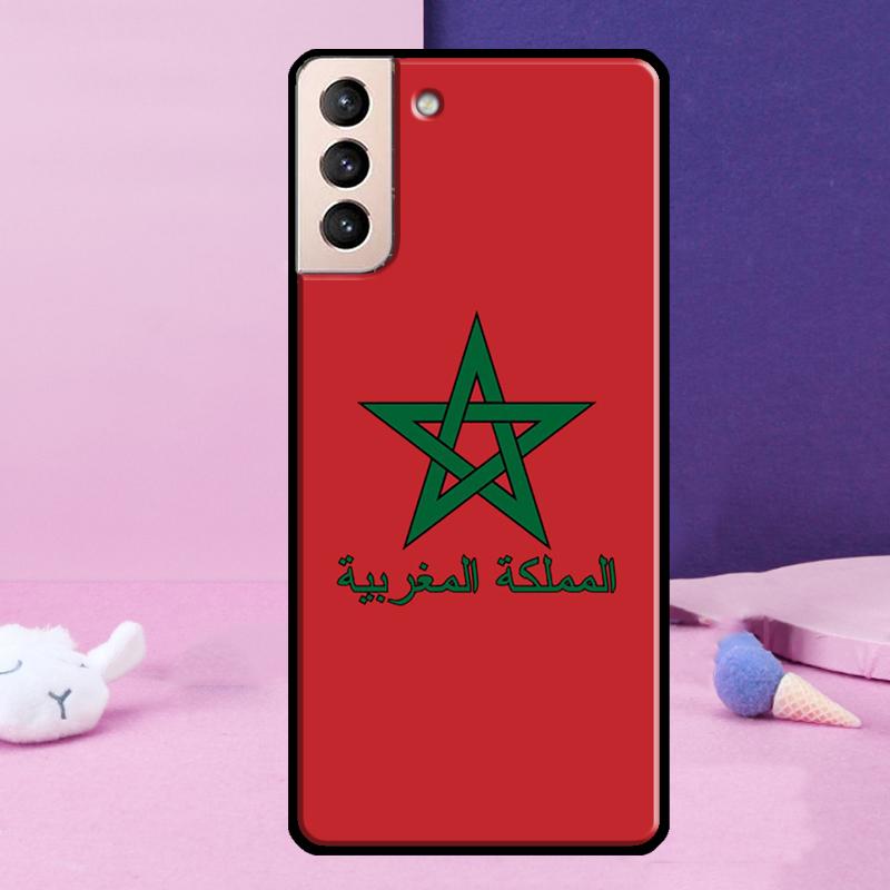 Morocco Flag Case For Samsung Galaxy S23 S22 Ultra S21 S20 FE Note 10 20 Ultra S8 S9 S10 Plus Cover