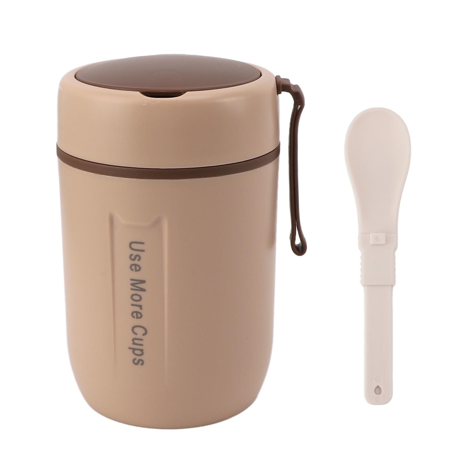 

Изолированная банка для еды объемом 600 мл с защитной крышкой и ложкой из нержавеющей стали 304, герметичная, термосуп L хаки