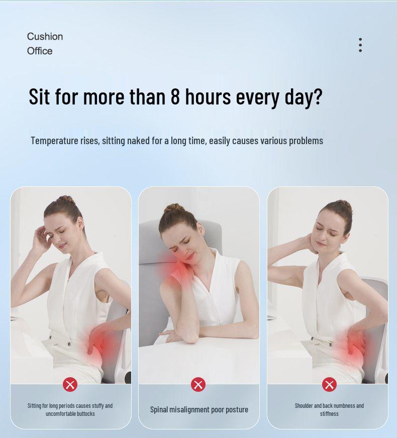 Silicone Honeycomb Gel Seat Cushion – Cool Summer Comfort for Office or Car