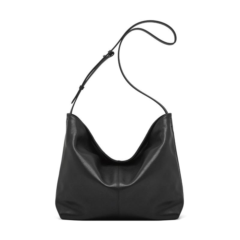 Special offer underarm bag 2025 new model cowhide women s bag, single shoulder commuter bag чёрный