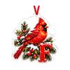 Weihnachtsbrief 2D Acryl Hängeornament, Weihnachtsdekoration für Baum und Zuhause