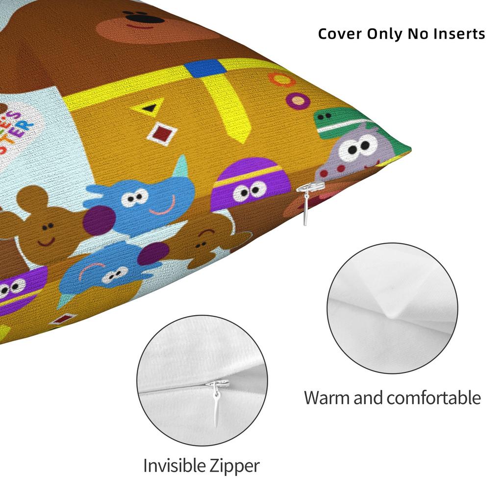 Pillow Case Hey-D-Duggees Soft Pillow Cover For Sofa Bedroom Home Decor Kawaii Pillowcases