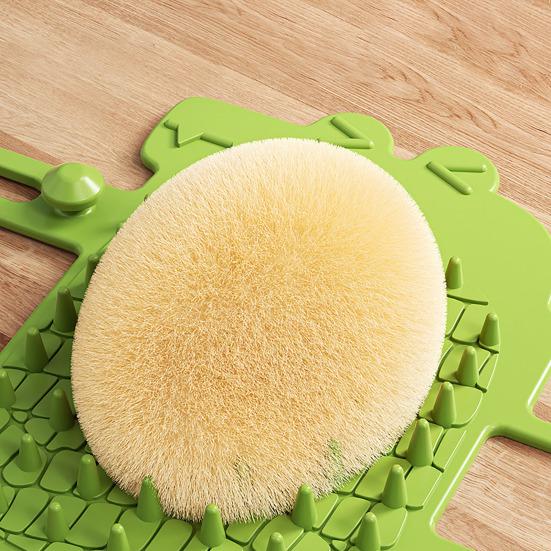 Cat Self Groomer Crocodile Shape Self Grooming Cat Toy Silicone Cat Face Massager Grooming Tool for Table Leg Cat Tree