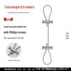 Adjustable Steel Wire Rope Lock for Hanging Lamps - Fastener Accessories and Buckles