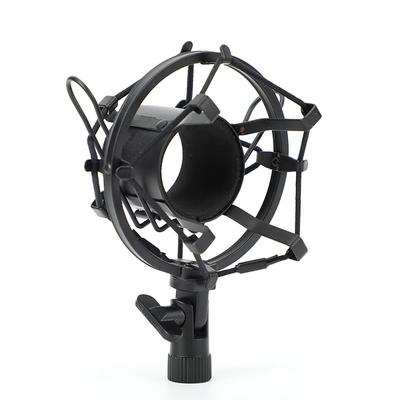 Černý pavouk Univerzální držák mikrofonu s tlumením nárazů Adaptér Svorka Klip 48-51MM Velký průměr Studiový kondenzátorový mikrofon Antivibrační