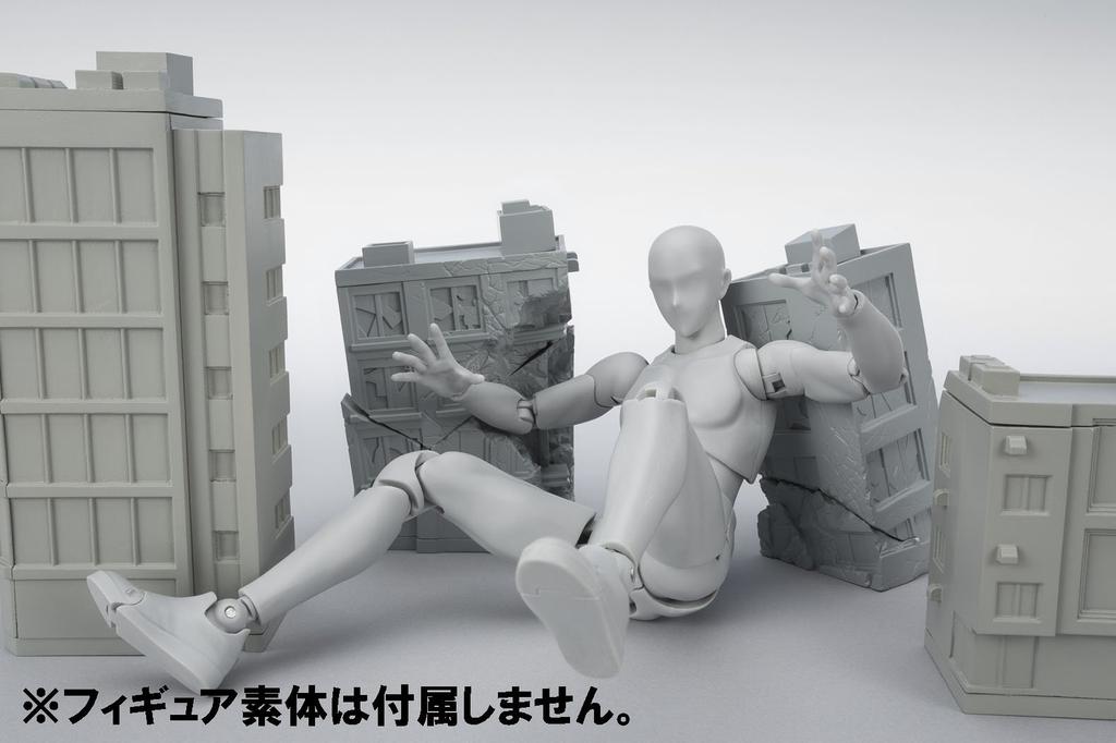 TAMASHII NATIONS Tamashii OPTION ACT BUILDING DAMAGE PVC ABS Figure Ver. Non-scale & Pre-painted