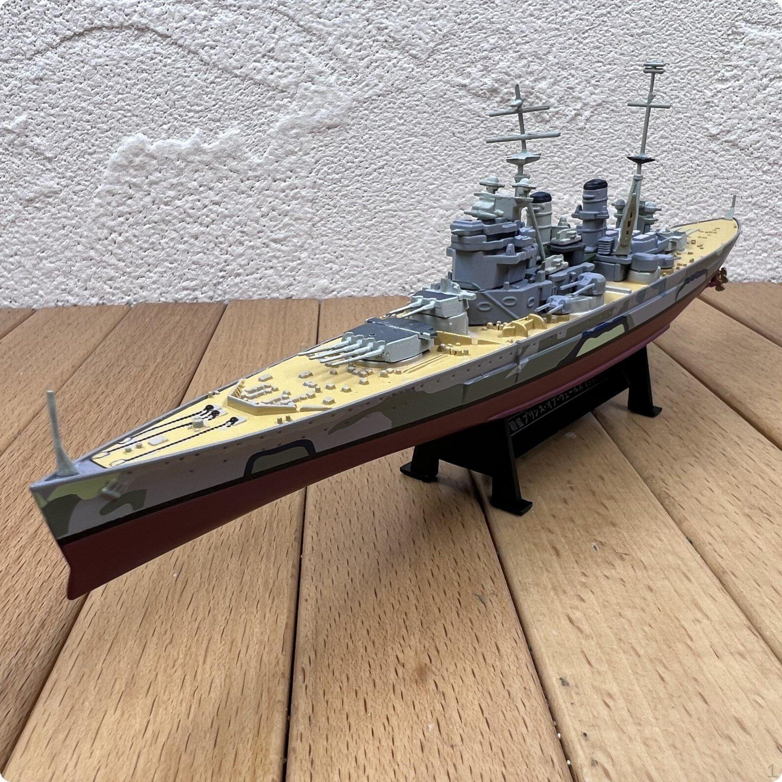 1:1000 Prince of Wales Ship Model Collectible Historical Naval Vessel Warship Display