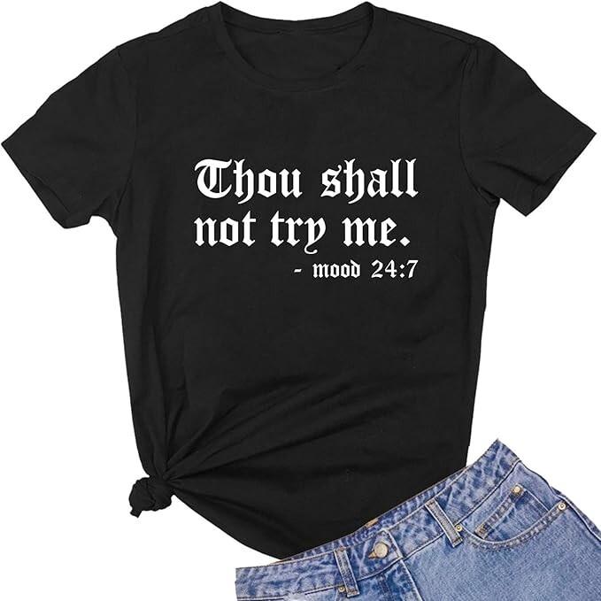 Women Graphic Cute T Shirts Funny Tees L