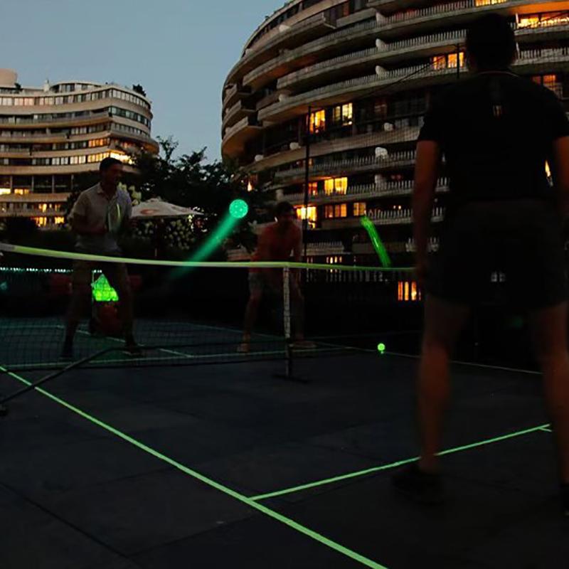Lichtgevende Pickleball 74 mm Duurzaam Nachtlampje Groene Bal 40 Gaten Buitenwedstrijd Pickleball Ballen Gloeiend in het Donker