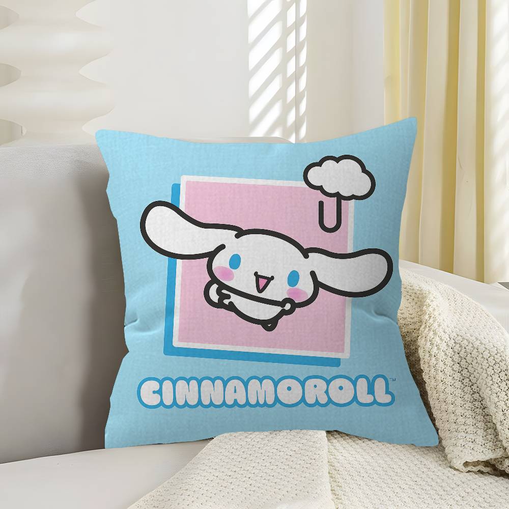 C-Cinnamoroll Maple Design Cushion Cover Happy Autumn Harvest Decor Holiday Decorati Pillow Cover