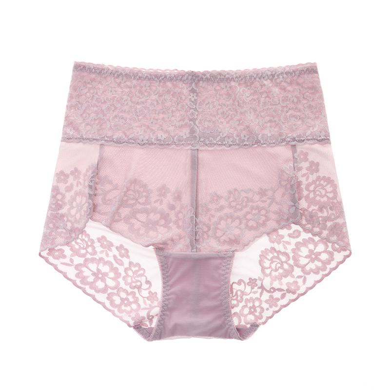 

Женские кружевные трусики с высокой посадкой: Контроль живота, Подтяжка бедер, Дышащая сетка, Бесшовное, Высококачественное нижнее белье XXL