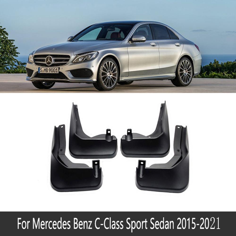 

4X For Mercedes Benz C-Class W205 2015 2016 2017 2018 MudFlaps Mudguards Splash Guards Mudflap Fender Accessories Fit Sport Model