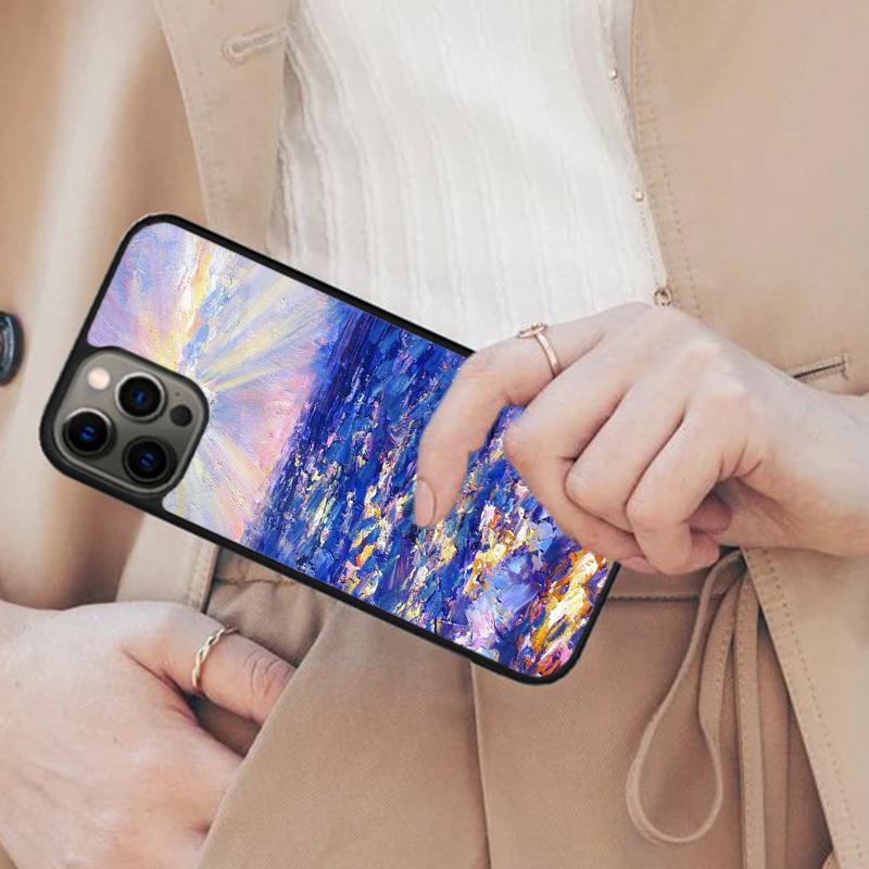 Creative Oil Painting Magnetic Phone Case For APPLE iPhone 17 Air 16 14 13 12 Pro Max 15 Plus Wireless Charge With MagSafe Cover