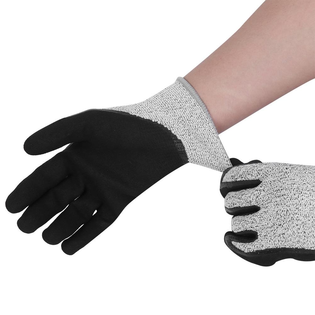 1 Pair Cut Resistant HPPE Gloves Wear Resistant Working Gloves Metal Manufacturing Supplies
