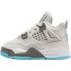 Air Jordan 4 Retro TD Photon Dust Blue Chill Baby Sneakers Grey Flat-Pewter White HV4759-014