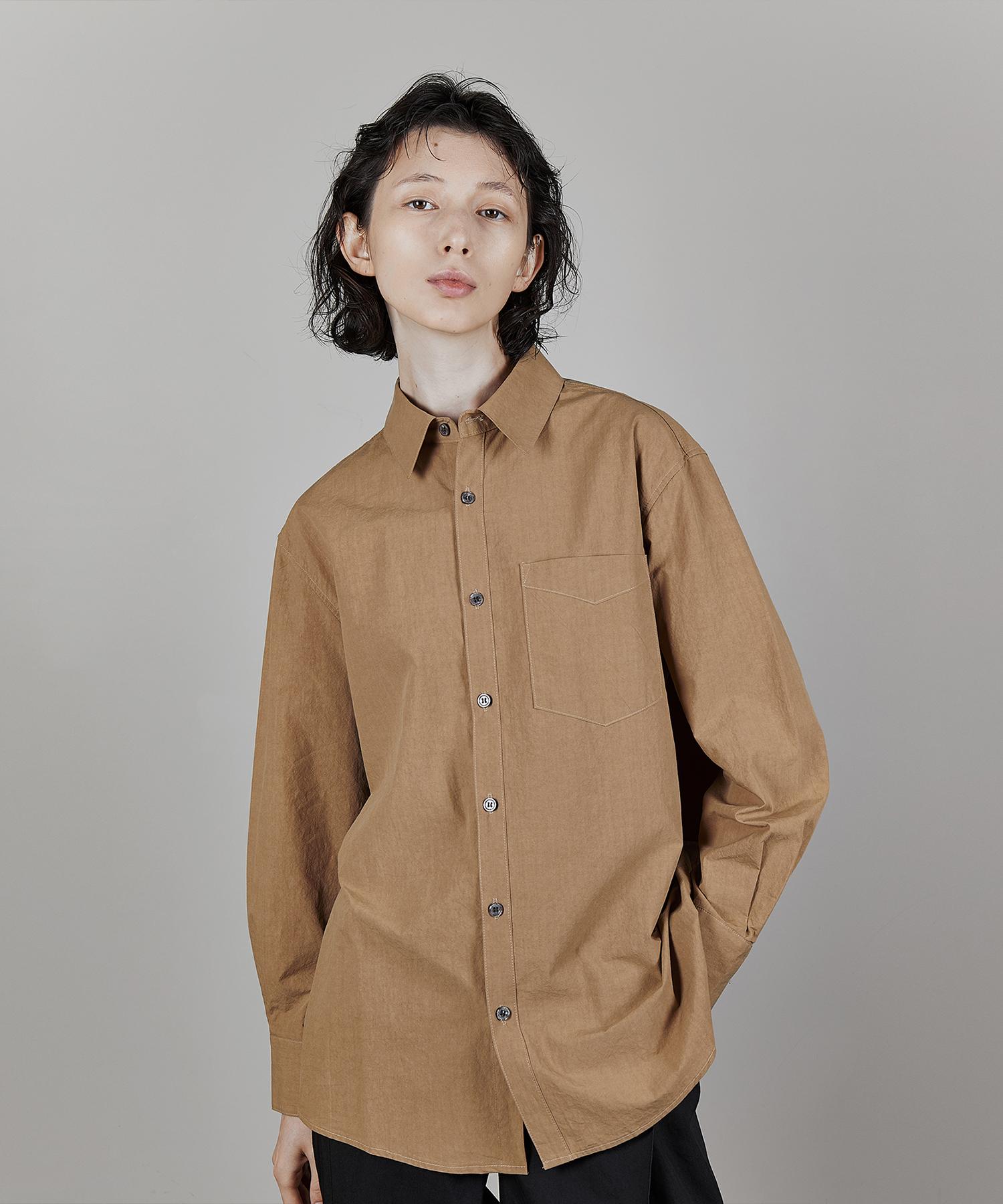 Bowloon Paper Over Shirt (Camel)