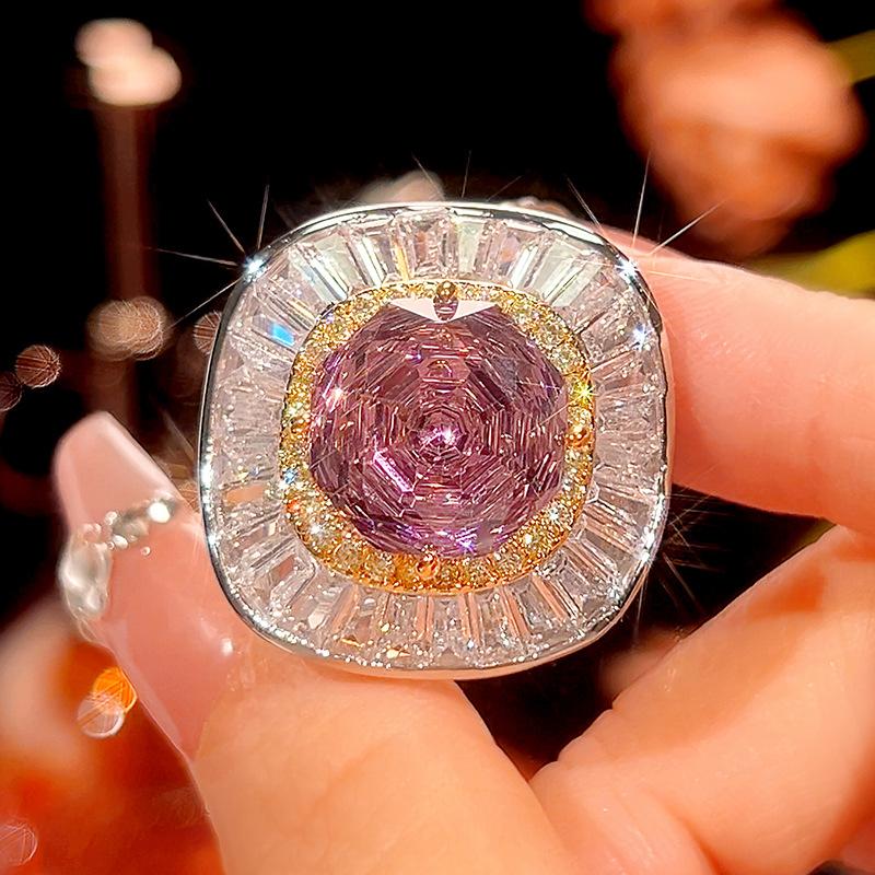 Autumn And Winter Jewelry Copper Bottom Gold-Plated Rose Cut Dry Rose Temperament Light Luxury Suit Women 14-10M