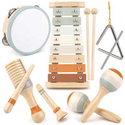 Musical Instrument Toy, Montessori Music Toy, Wooden Toy, Percussion Instrument, 1 2 3 4 5 Year Old Birthday Present for Girls and Boys, Baby Toy, Ear