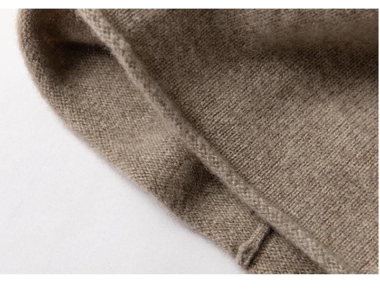 Unisex Cashmere Knit Beanies: Warm Skullcaps with Ear Protection for Autumn & Winter