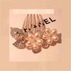 Fashion Flower Design Females Hair Accessories Clip Beautiful Plate Hair Comb Clip Hair Insert