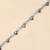Light Luxury Black Gallstone Love Glass Crystal Clavicle Chain Premium Necklace