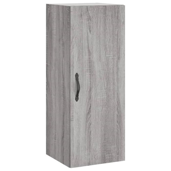 VidaXL Armoire murale sonoma gris 34,5x34x90 cm bois d'ingénierie 835000
