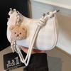 Korean Version of Niche Design Pleated Handbag Bag Women's 2025 Summer New Fashion Fashion Versatile One-shoulder Crossbody Bag