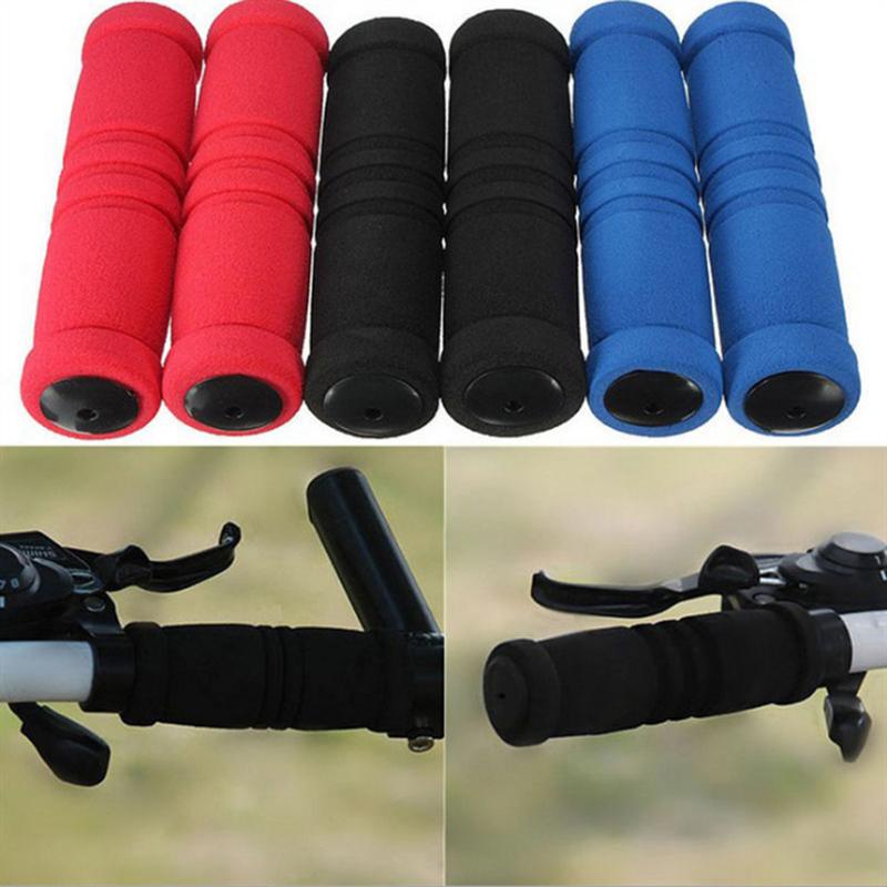 Bicycle Foam Handlebar Grips Colorful Handlebar Grips Sponge Grips Memory Handlebar Grips With Plugs Foam Handlebar Grips