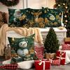 Christmas Themed Pillowcases: Santa, Reindeer, Gnomes & Snowman with Gifts! Sofas, Bedroom Pillow Covers, Holiday Gifts