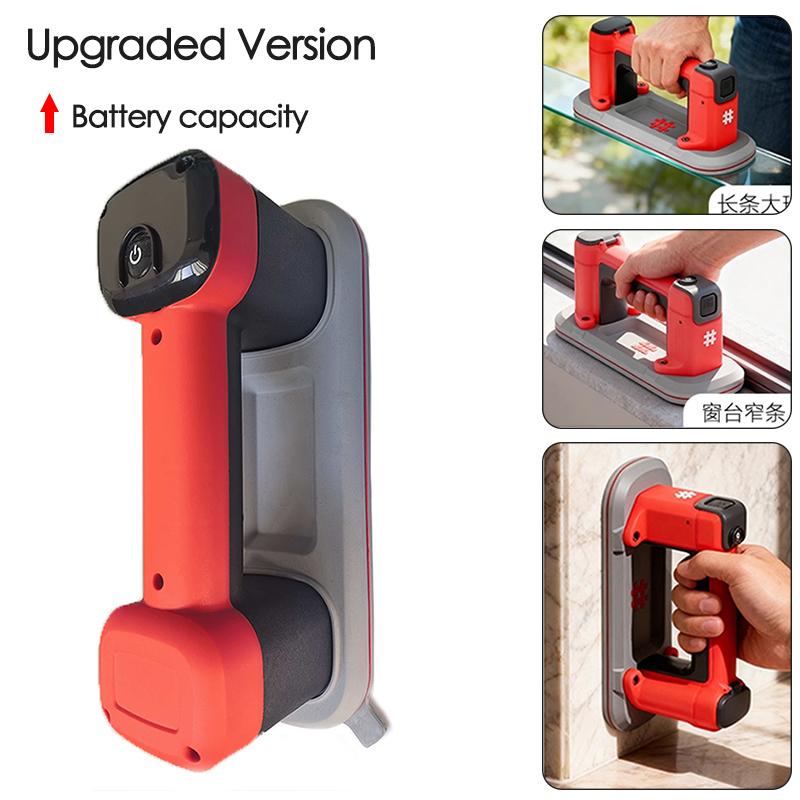 24*9cm Mini Ventosa Eléctrica 200Kg de Carga Arranque con un Solo Clic Elevador de Vacío para Ventanas Tiras Estrechas Materiales de Baldosa Cerámica Vidrio