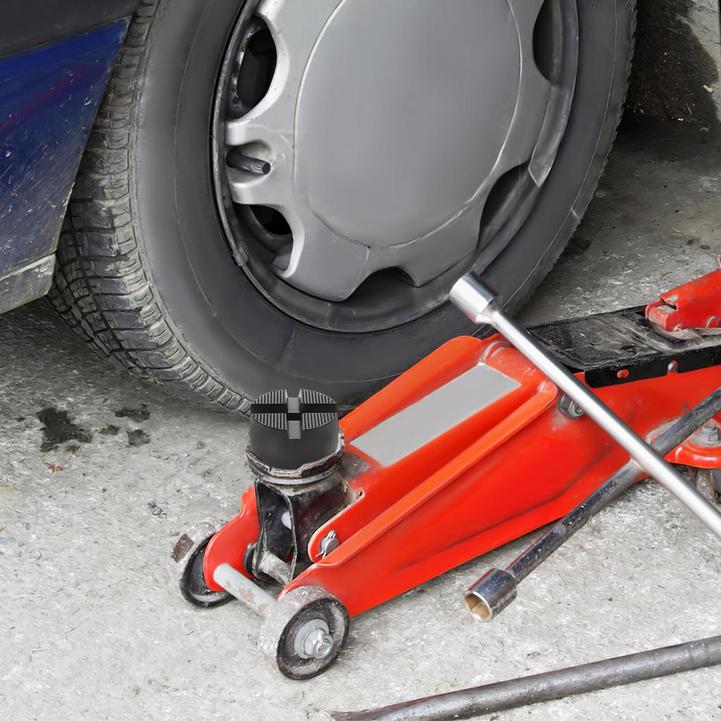 YARDWE Universal Jack Stand Pad, Load Capacity Reinforced Rubber Lift Pad Car Floor Jack Extension Adapter Multi-Purpose Lower Support Parts