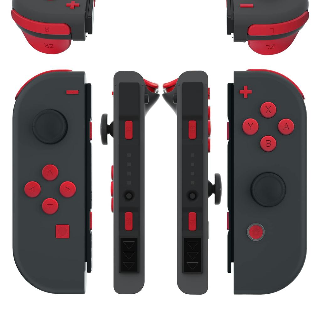 Kit di Ricambio eXtremeRate per Include ABXY Home e Pulsante Completo Include e custodia di ricambio non Joy-Con Switch, D-pad, SR, SL, L, R, ZR, ZL, +