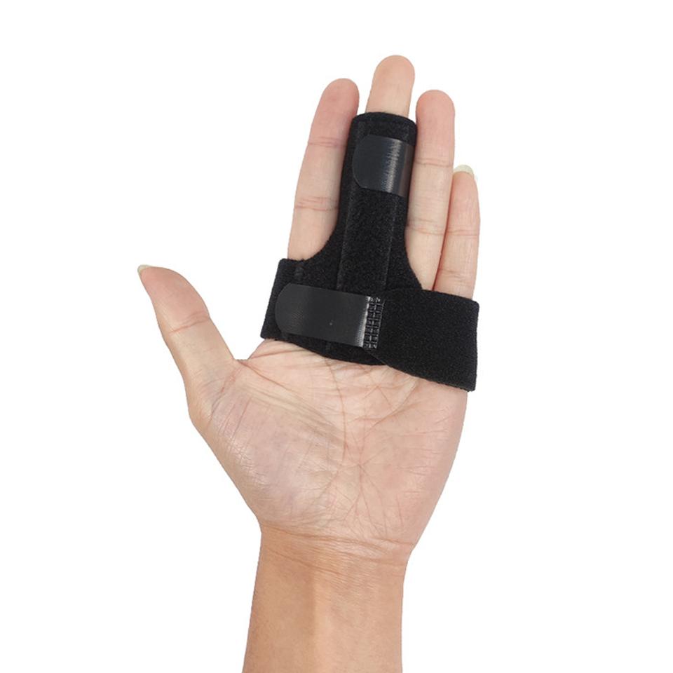 

1Pcs Finger Brace Holder Protector Medical Sports Wrist Thumbs Arthritis Splint Support Guard Gear Left Right Hands Men Right hand чёрный