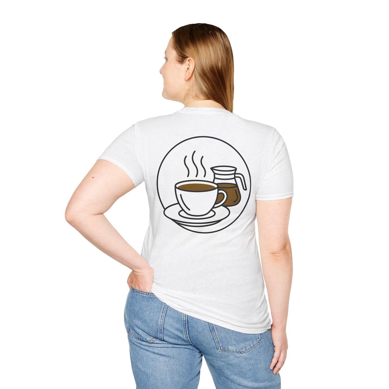 Coffee Lover T-Shirt | Hot Coffee Cup Graphic Tee | Barista Caffeine Gift | Unisex Coffee Shirt 2XL