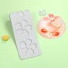 5 Stück Blütenblattmuster Spitzenmatte Fondant Präger Backdekorationsformen Kuchen Fondant Silikonform Einfach zu verwenden