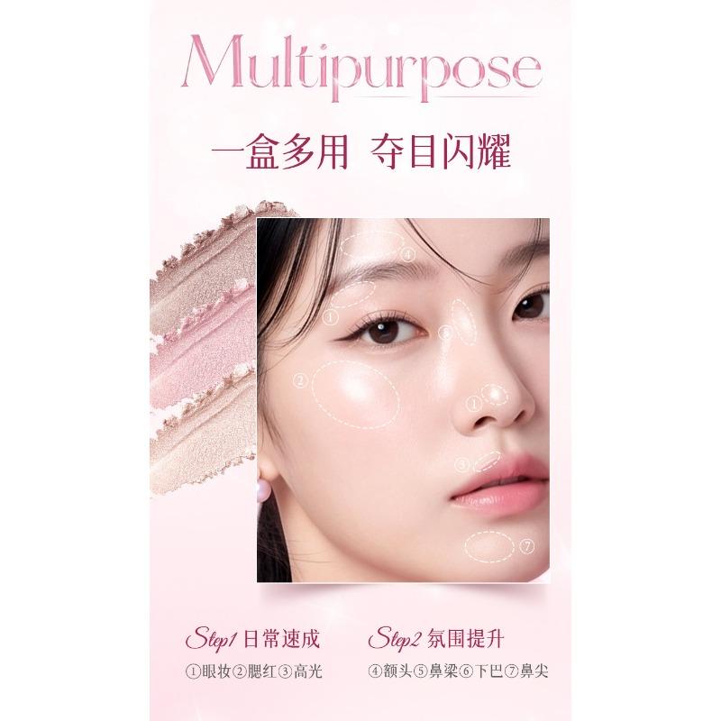 Fine Silky Face Highlighter Powder Brighten Contour Natural Three Dimensional Facial Makeup